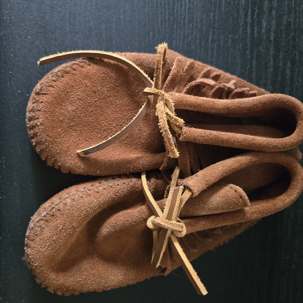 Minnetonka Suede Kids Moccasins